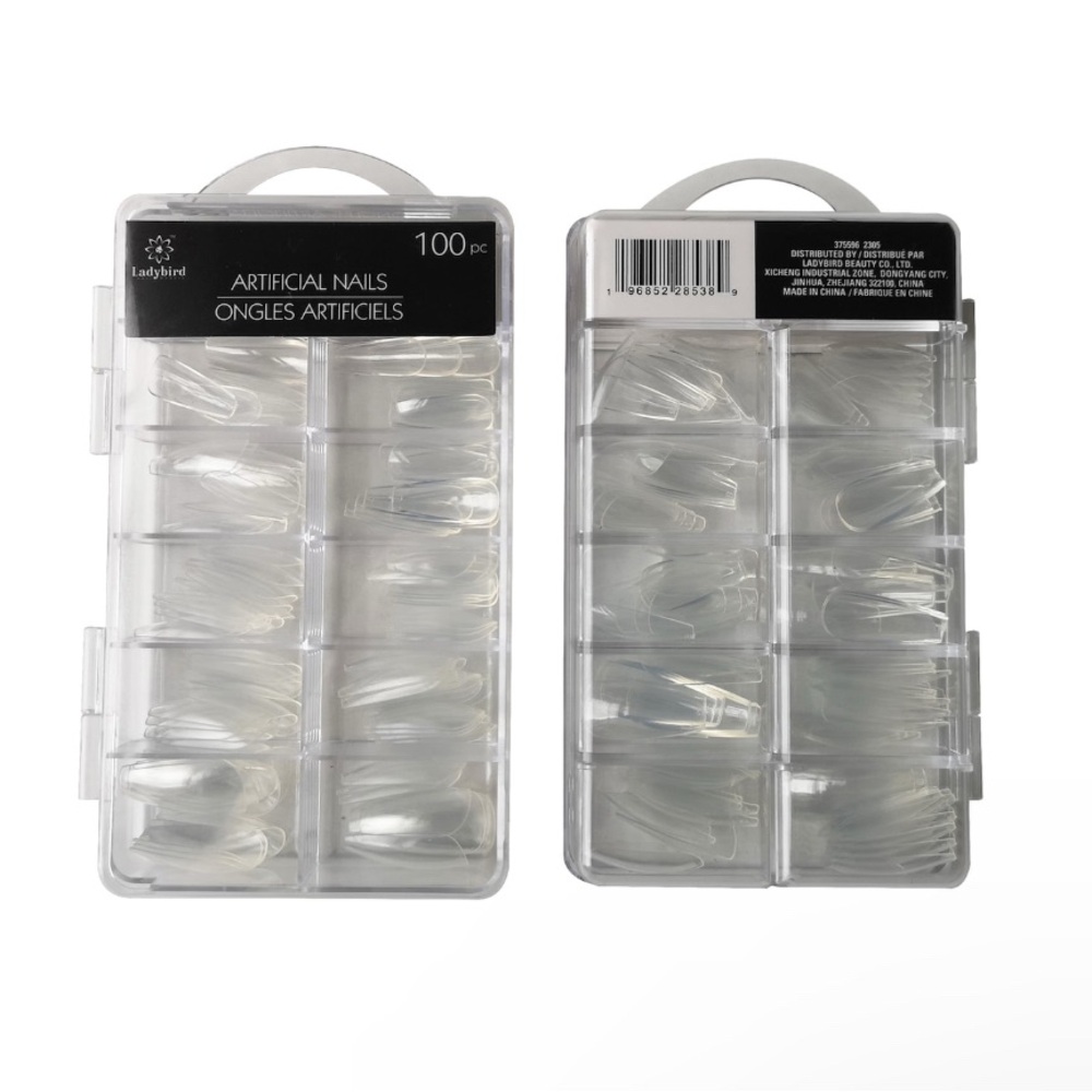 Ladybird Clear Artificial Nails Set